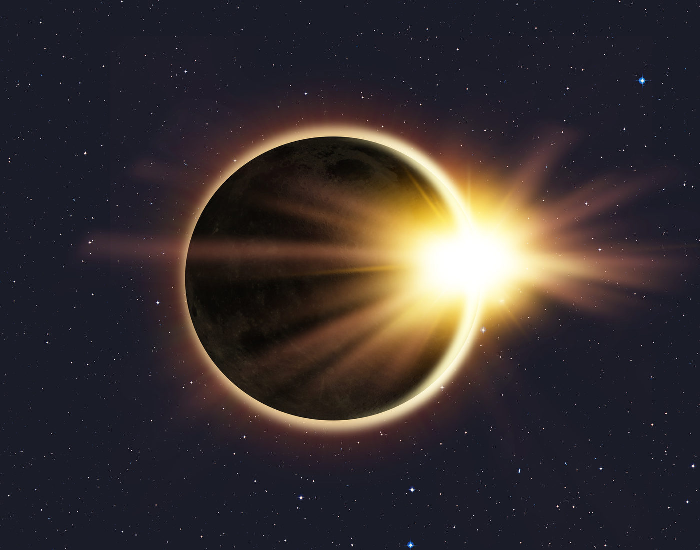 A solar eclipse